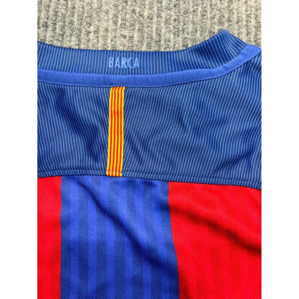Nike FC Barcelona 2016 2017 Home Jersey Mens Small Blue Red Soccer Shirt Beko